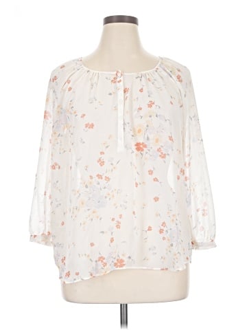 LC Lauren Conrad 3/4 Sleeve Blouse (view 1)