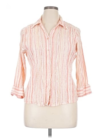 St. John's Bay 3/4 Sleeve Button-Down Shirt (view 1)