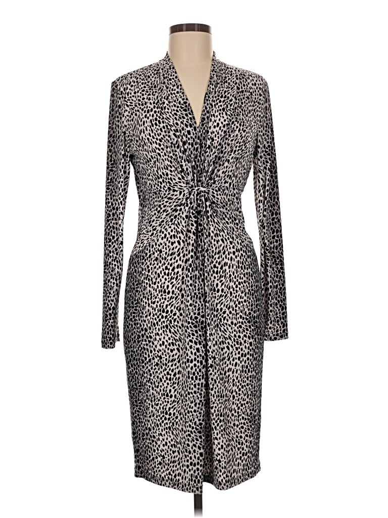 Pre-owned Doncaster Collection Cocktail Dress In Gray
