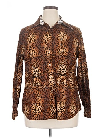 Jones New York Signature Long Sleeve Blouse (view 1)