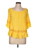 Unique Spectrum Yellow 3/4 Sleeve Blouse Size L (estimated) - photo 1