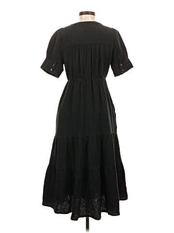 Madewell Lightspun Button-Front Tiered Midi Dress (view 2)