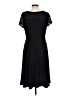 Perceptions Solid Black Cocktail Dress Size L - photo 2