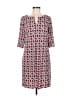 Laundry by Design Print Red Casual Dress Size 6 - photo 1