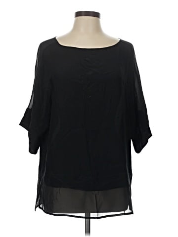 Banana Republic Factory Store 3/4 Sleeve Silk Top (view 1)