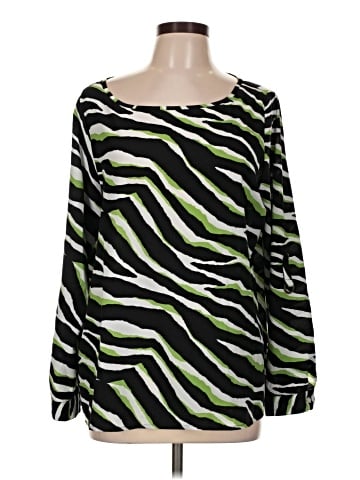 Jones New York Signature Long Sleeve Blouse (view 1)