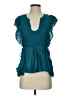 FP One Teal Short Sleeve Blouse Size S (estimated) - photo 1