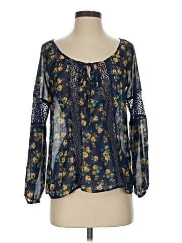 Derek Heart Long Sleeve Blouse (view 1)