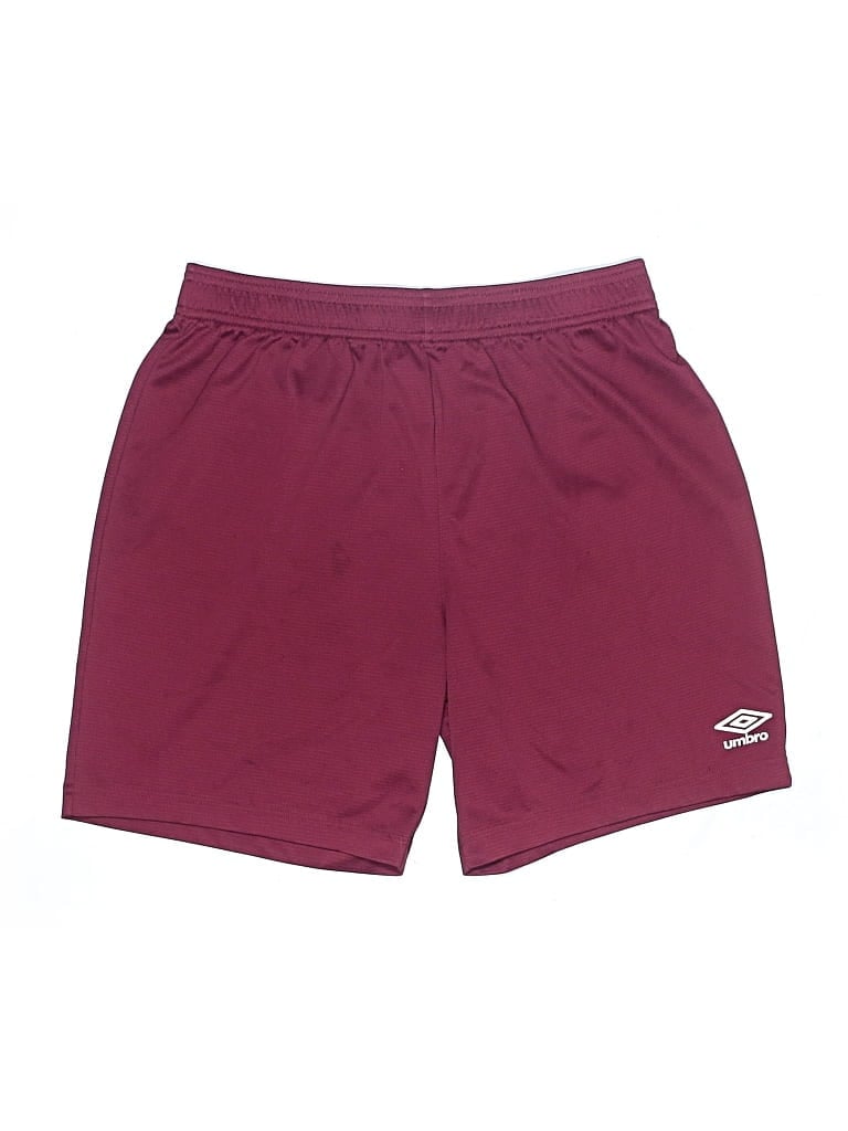 Pre-owned Umbro Kids' Athletic Shorts In Burgundy