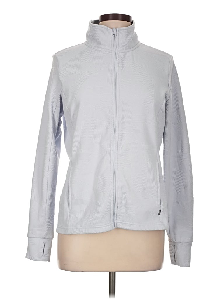 Pre-owned Mondetta Zip Up Hoodie In Silver