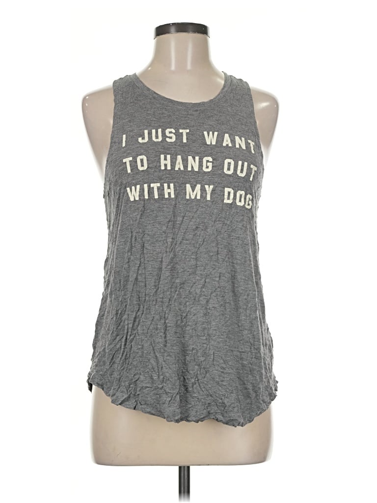 Pre-owned Fifth Sun Tank Top Gray Halter Neckline Tops