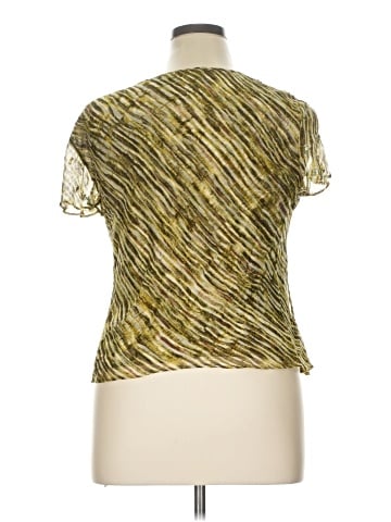 Jones New York Short Sleeve Silk Top (view 2)