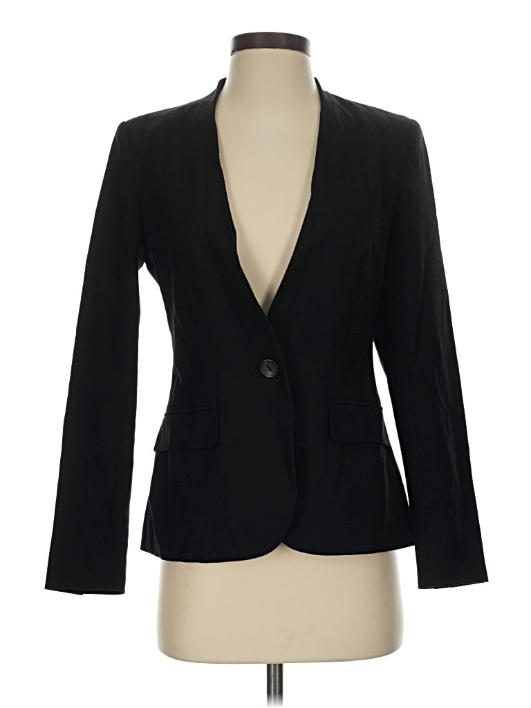 Pre-owned Zara Basic Blazer Jacket In Black