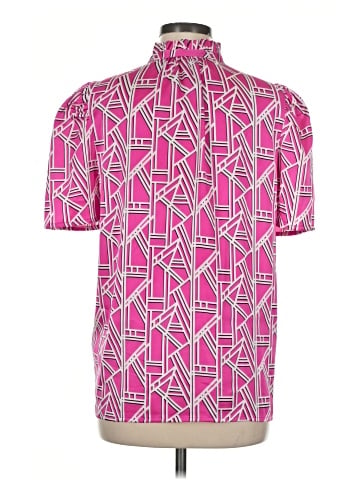 Karl Lagerfeld Paris Short Sleeve Blouse (view 2)
