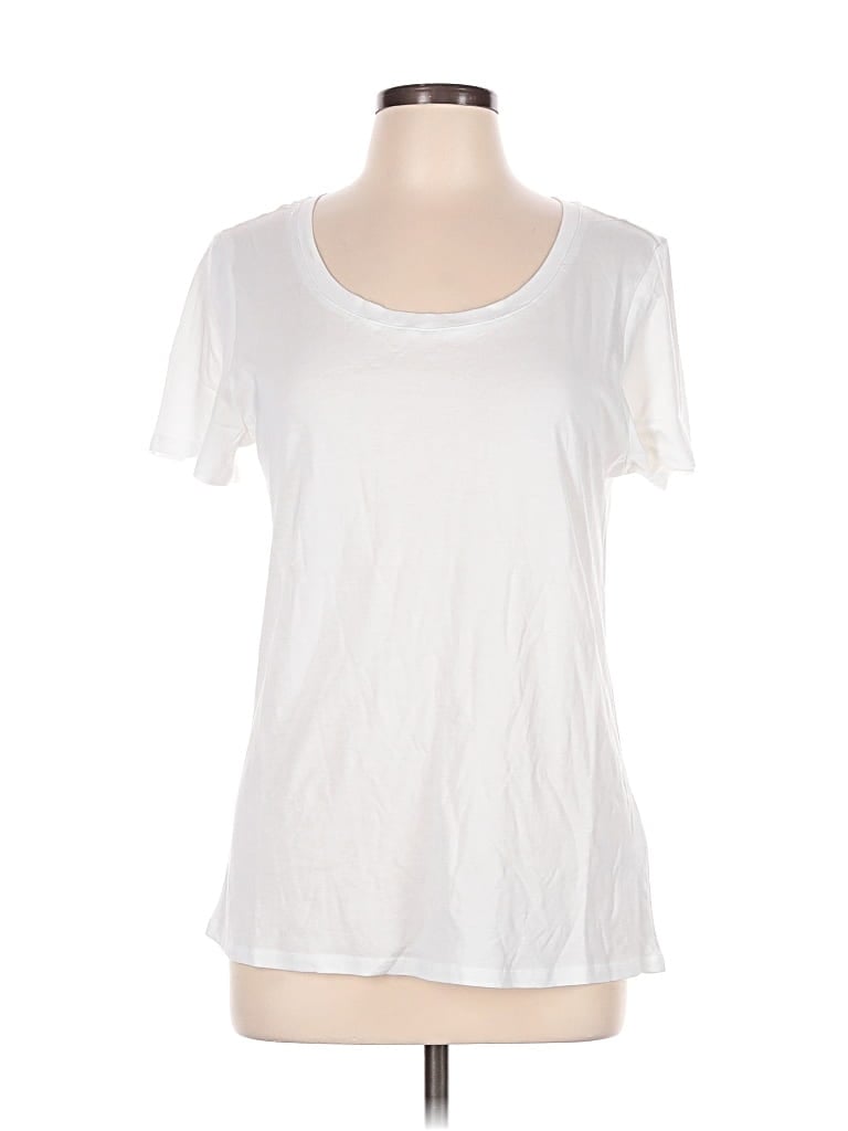 Pre-owned Quince Short Sleeve T-shirt In White