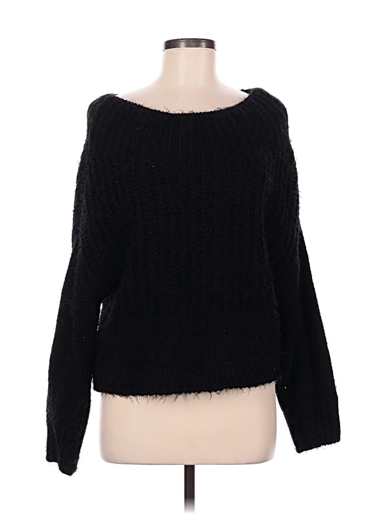 Pre-owned Love Tree Pullover Sweater In Black