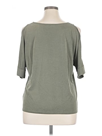 Green Envelope 3/4 Sleeve Top (view 2)