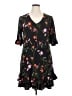 CeCe 100% Polyester Floral Black Casual Dress Size XL - photo 1