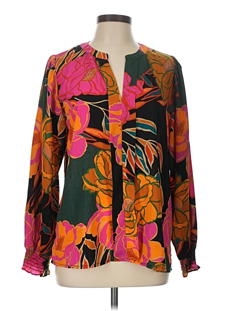 Pre-owned Oddi Long Sleeve Blouse In Orange