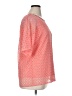 Ruby Rd. 100% Polyester Pink Short Sleeve Blouse Size XL - photo 4