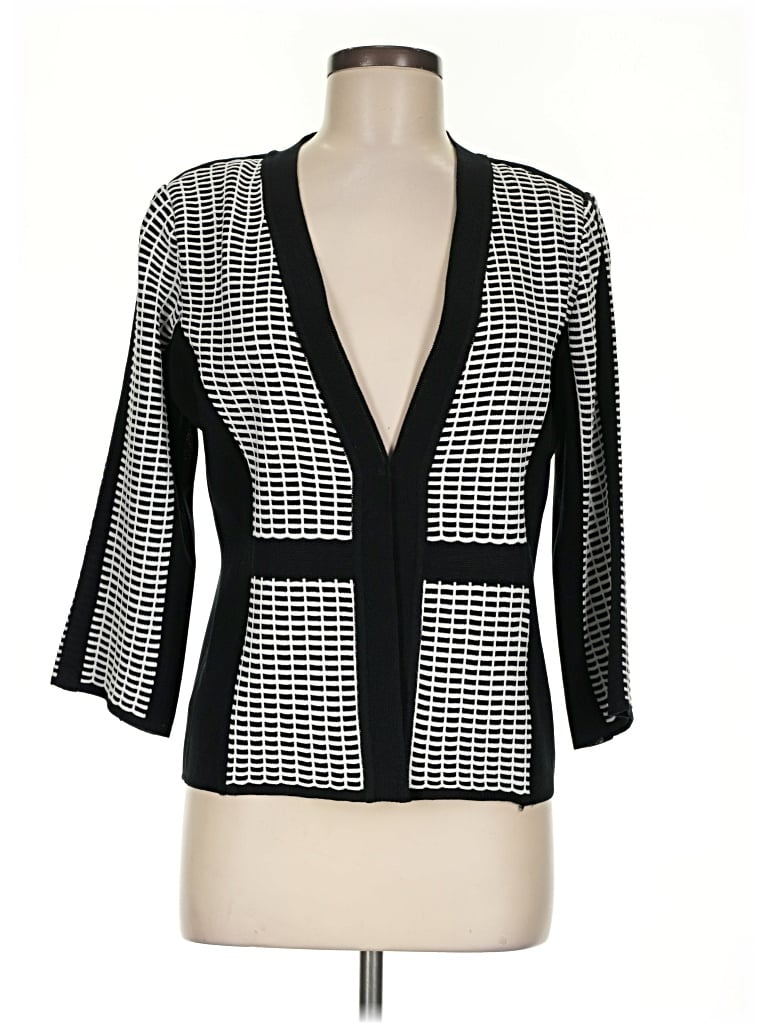 Pre-owned Ming Wang Cardigan Sweater In Black