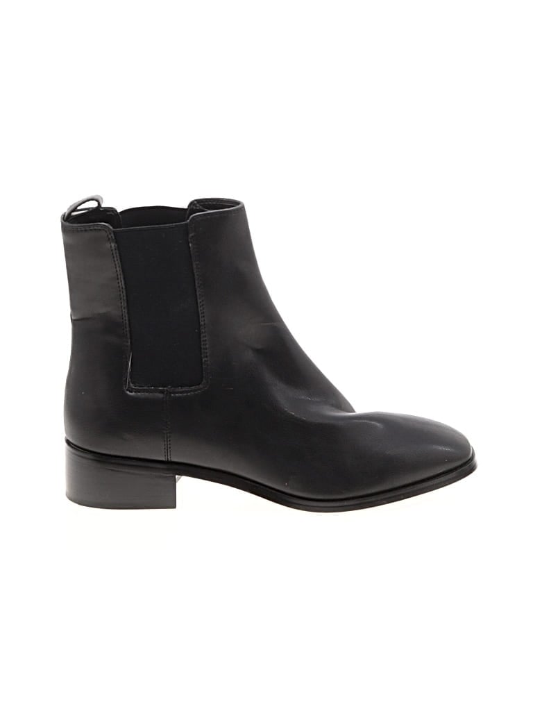 Pre-owned Jcrew Ankle Boots In Black