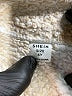 Shein 100% Polyester Plaid Ivory Coat Size 6 - photo 3
