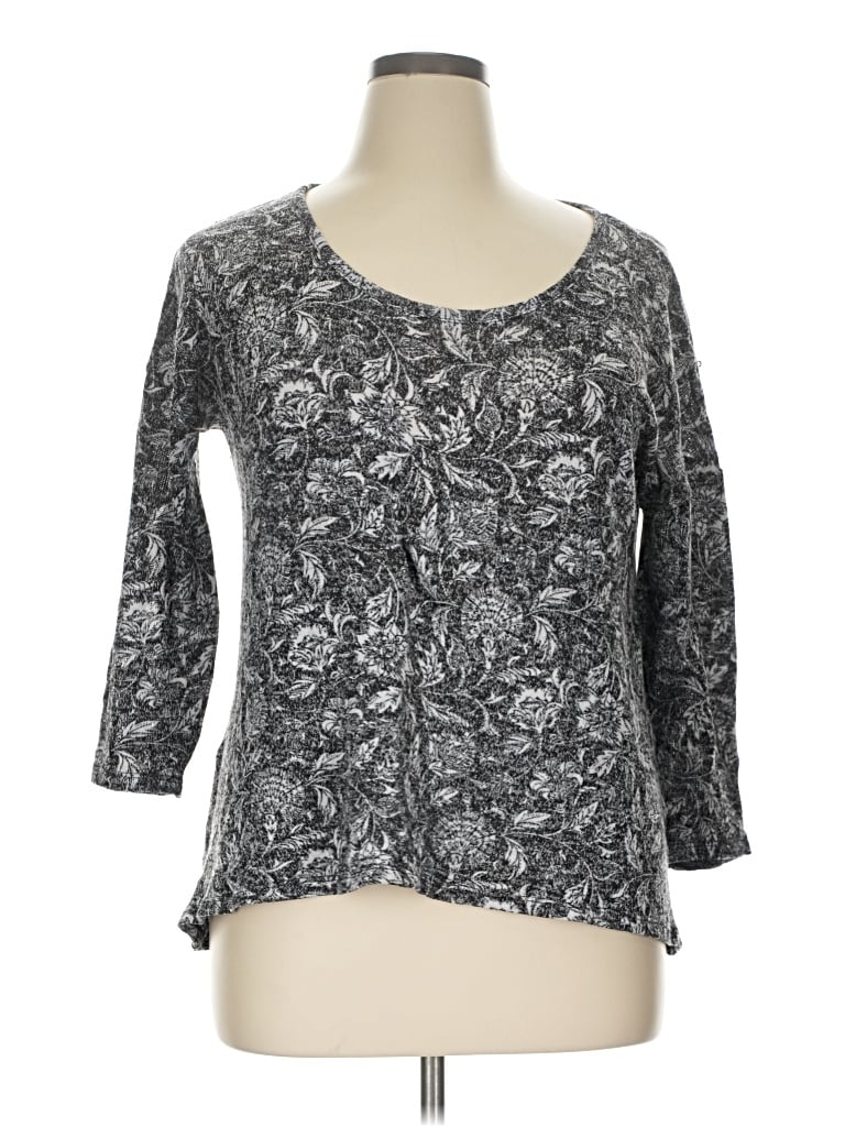 Pre-owned Massini 3/4 Sleeve T-shirt In Gray