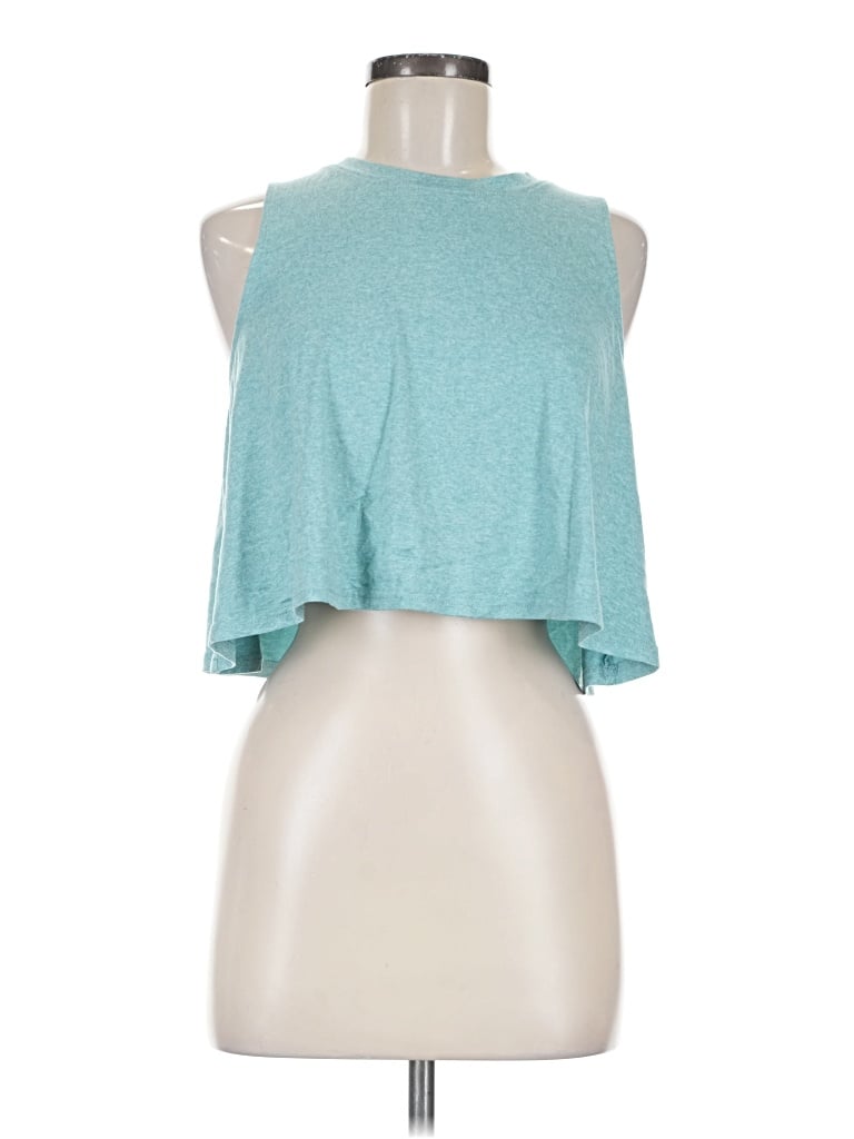 Pre-owned Double Zero Sleeveless T-shirt In Teal