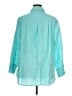 Talbots 100% Linen Teal Long Sleeve Button-Down Shirt Size 2X - photo 2