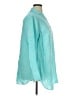 Talbots 100% Linen Teal Long Sleeve Button-Down Shirt Size 2X - photo 4