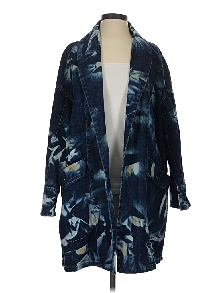 Pre-owned Pilcro Coat In Blue