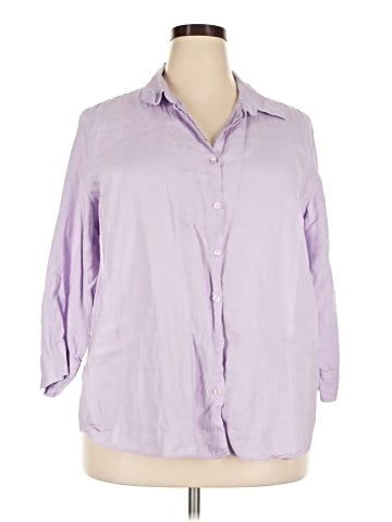 L.L.Bean 3/4 Sleeve Button-Down Shirt (view 1)