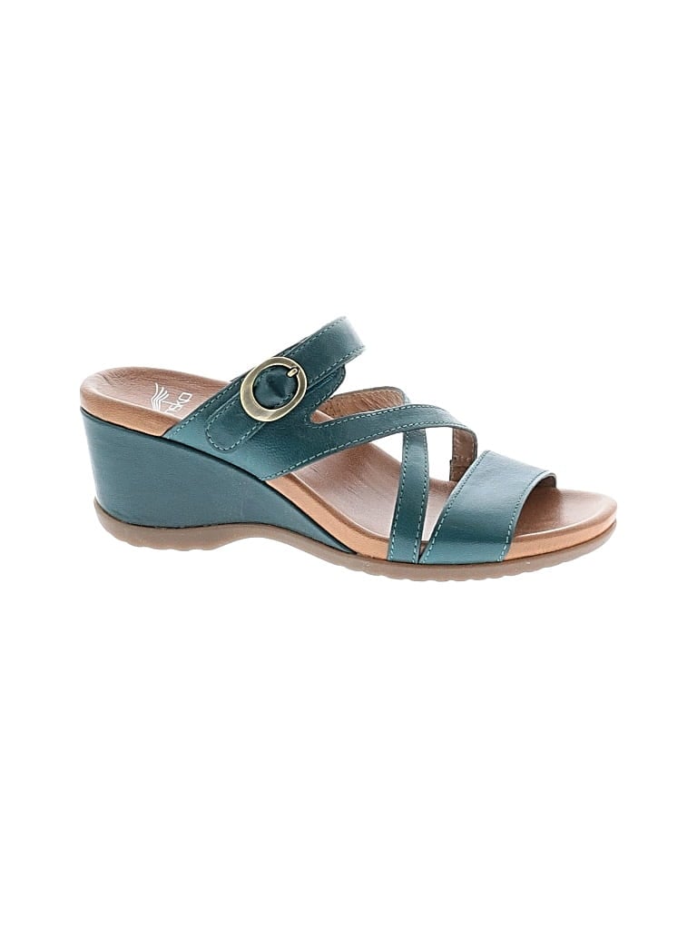 Pre-owned Dansko Wedges In Teal