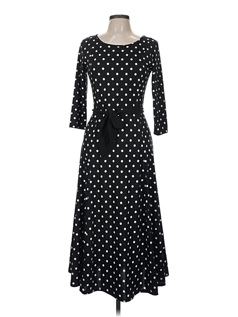 Pre-owned Nina Leonard Casual Dress In Black
