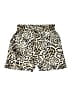 Unsubscribed 100% Silk Animal Print Gold Shorts Size S - photo 1