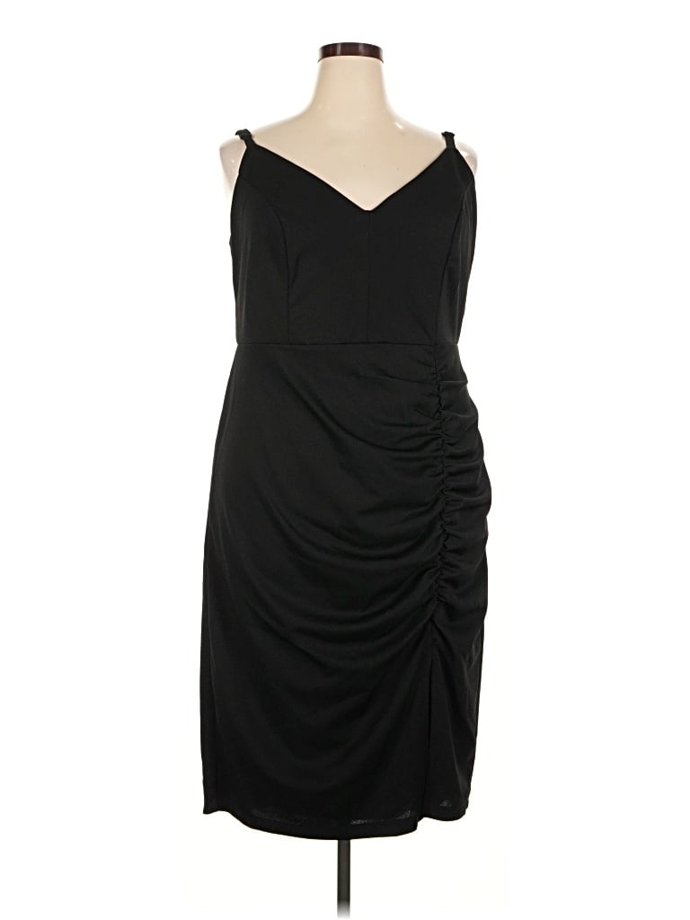 Pre-owned Emerald Sundae Cocktail Dress In Black