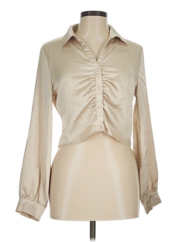 Pre-owned Ro & De Long Sleeve Blouse In Ivory