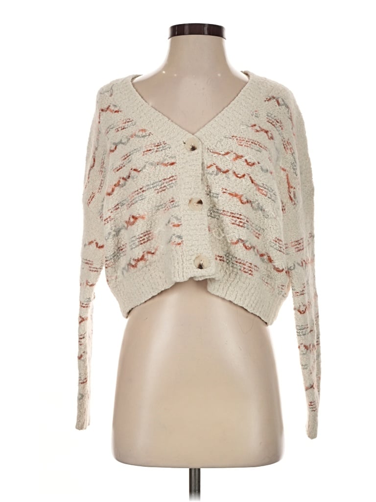 Pre-owned Altar'd State Cardigan Sweater In Ivory
