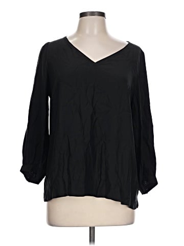 Lafayette 148 New York 3/4 Sleeve Silk Top (view 1)