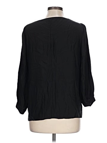 Lafayette 148 New York 3/4 Sleeve Silk Top (view 2)