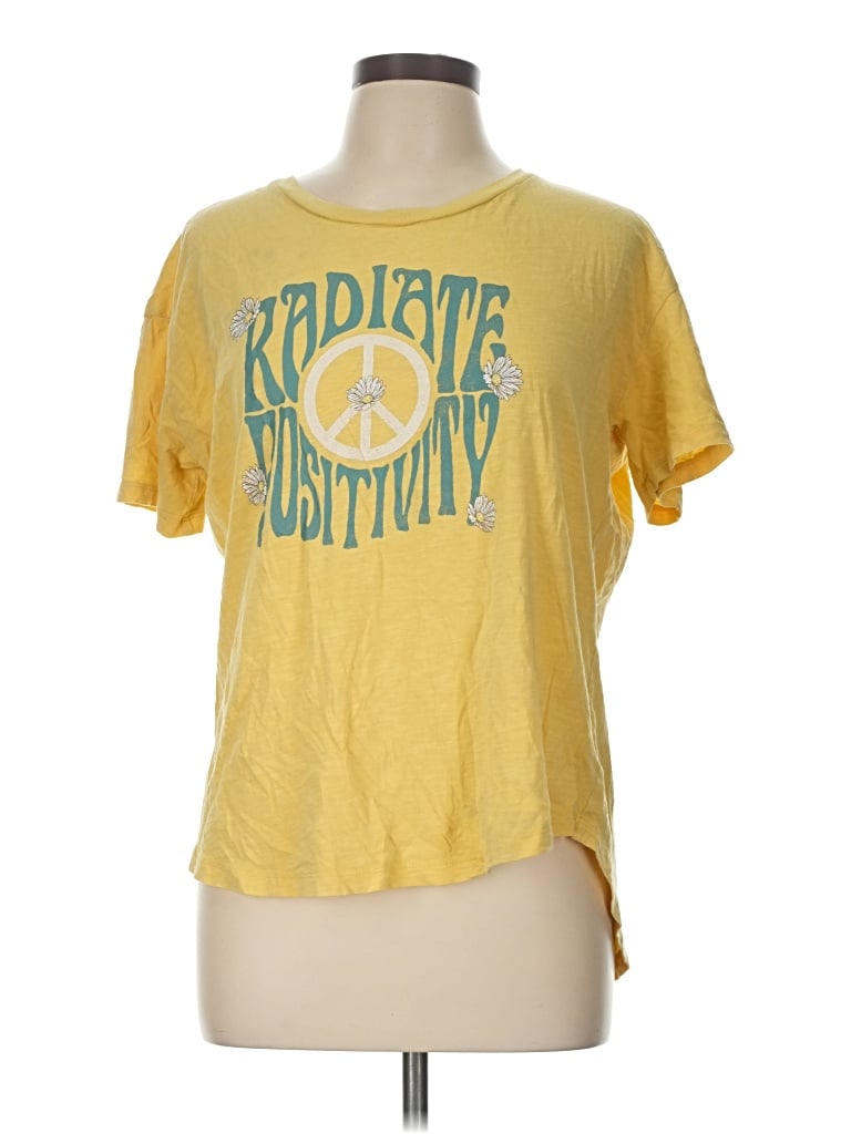 Pre-owned Wildfox Short Sleeve T-shirt In Yellow