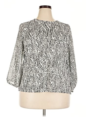 Simply Vera Vera Wang 3/4 Sleeve Blouse (view 1)