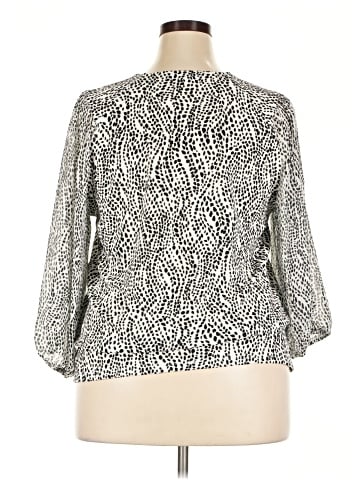 Simply Vera Vera Wang 3/4 Sleeve Blouse (view 2)