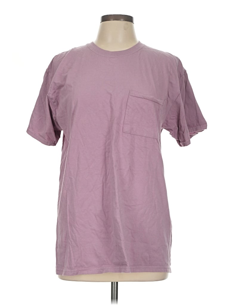 Pre-owned Athletic Works Short Sleeve T-shirt In Purple