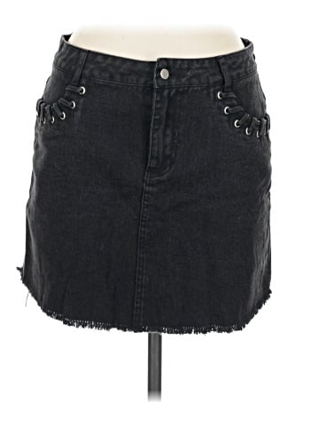Honey Punch Denim Skirt (view 1)