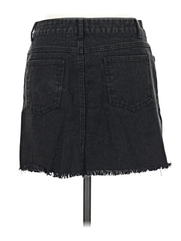 Honey Punch Denim Skirt (view 2)