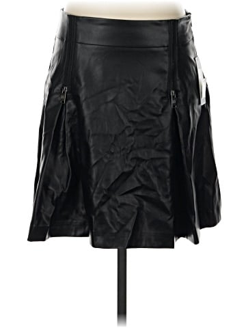 DKNY Faux Leather Skirt (view 1)