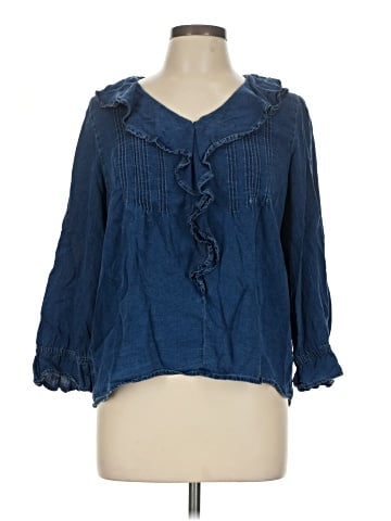 LC Lauren Conrad 3/4 Sleeve Blouse (view 1)