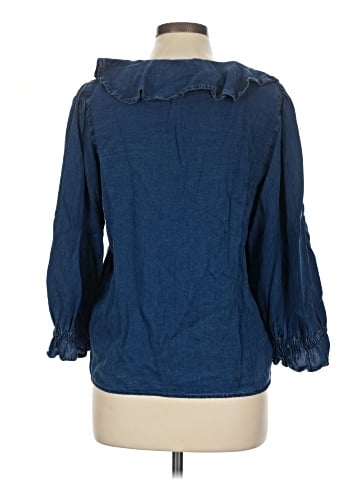 LC Lauren Conrad 3/4 Sleeve Blouse (view 2)